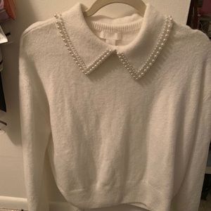 Pearl collared sweater